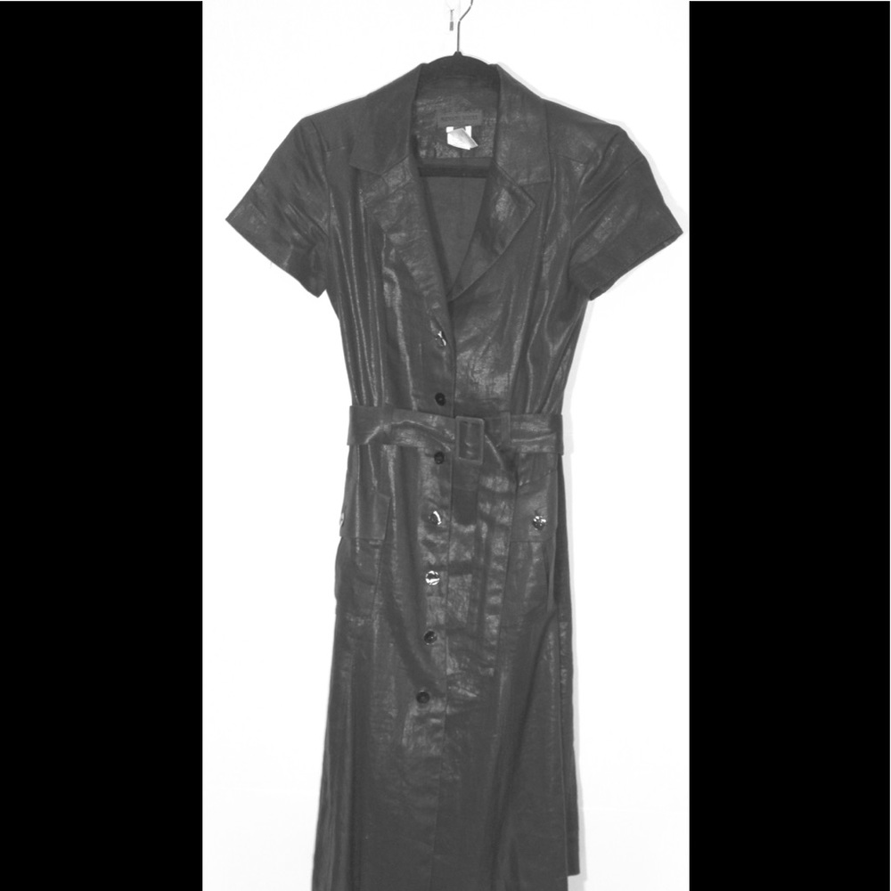 Renato Nucci Linen Buttoned Dress 6US;38F Petite